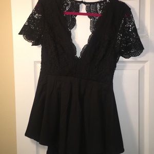 Fun lacy black romper